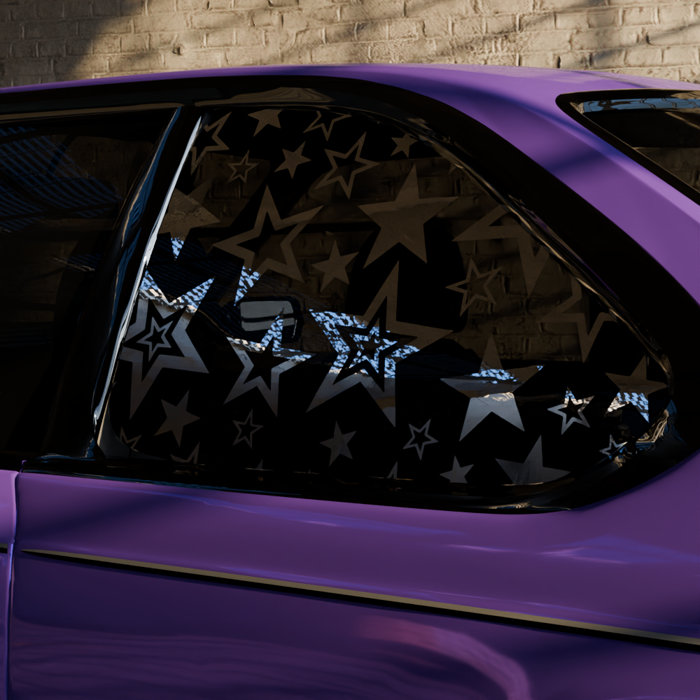 y2k stars decal
