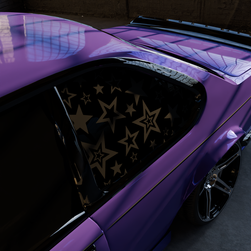 y2k stars decal