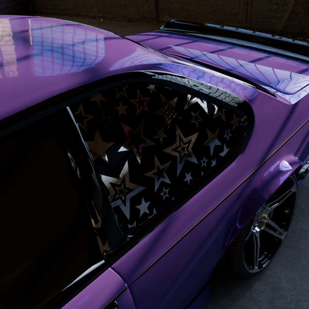 y2k stars decal