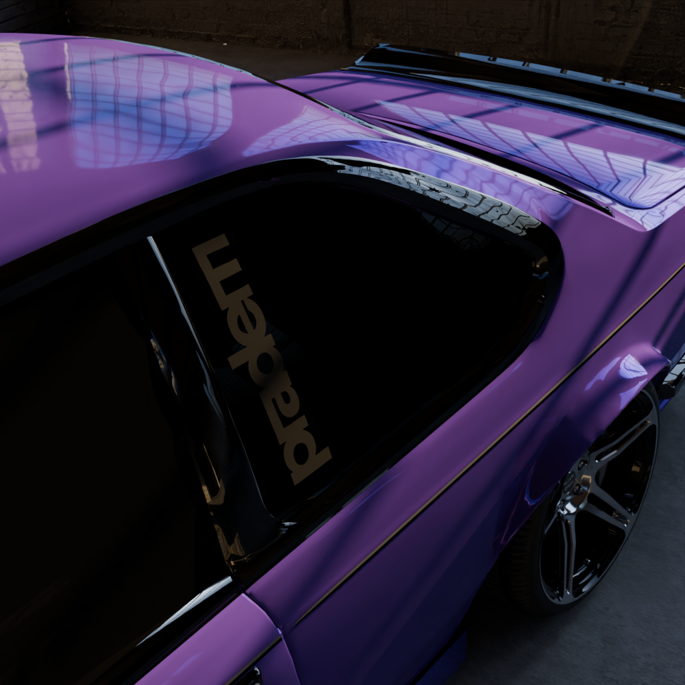 pradem og logo decal
