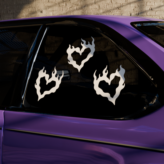 cardurio decal — car decal on a side window, side view
