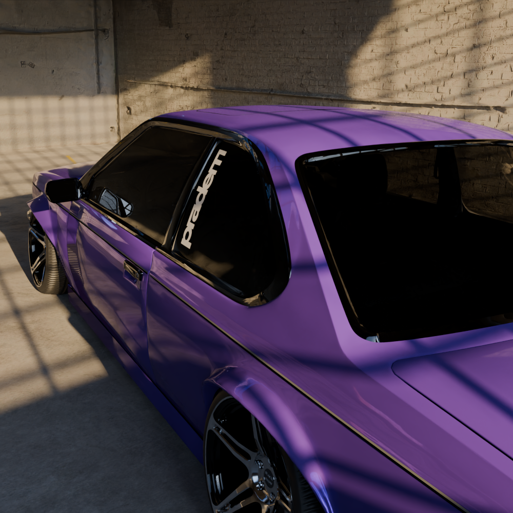 pradem og logo decal